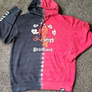 Broken Promises hoodie black/Red Large